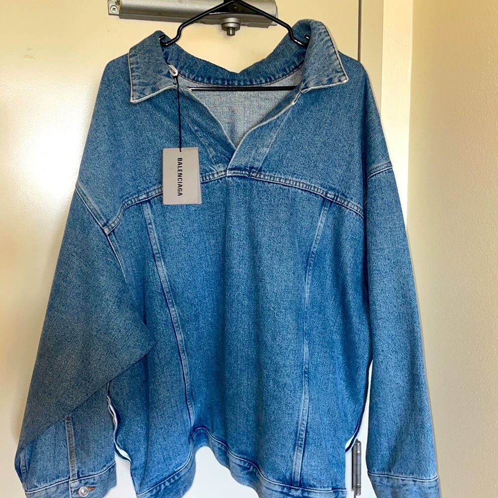 Balenciaga Vareuse Pullover Jean Jacket